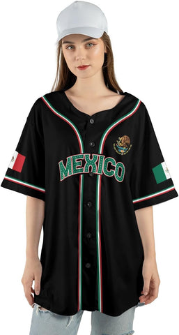 Mostprints Personalized Mexico Baseball Jerseys Mexican Eagle & Flag Shirt for Teams, Mexico Shirts for Men & Women Size S-5XL1