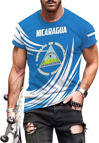 Personalized Nicaragua Shirt Custom Nicaragua Flag Lion Shirt for Men & Women Nicaraguan Camisas T-Shirt, Nicaragua Tshirt