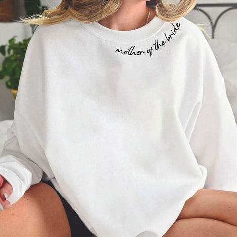 Personalized Mother of The Bride Shirt, Mother of The Groom Shirt, Mother of The Bride Sweatshirt for Women, Bride Mom