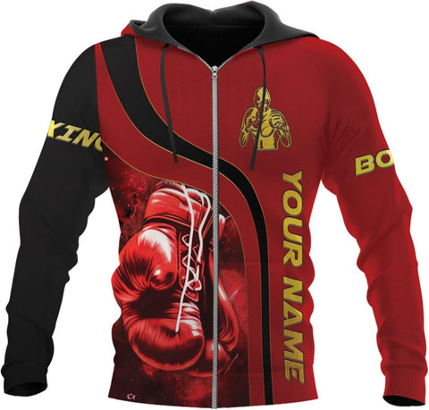 Pretyprints Personalized Boxing 3D Shirt, Boxing Shirts for Men Boxing Gloves Shirt Boxing Tee Shirt Gifts for Boxing Lovers