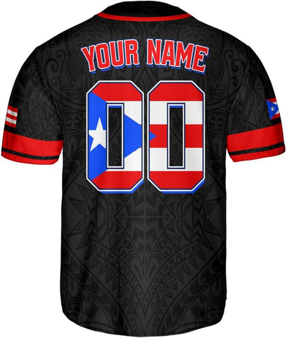 Suseaz Personalized Puerto Rico Baseball Shirt Custom Team Name Puerto Rican Baseball Jersey, Puerto Rican Baseball Men