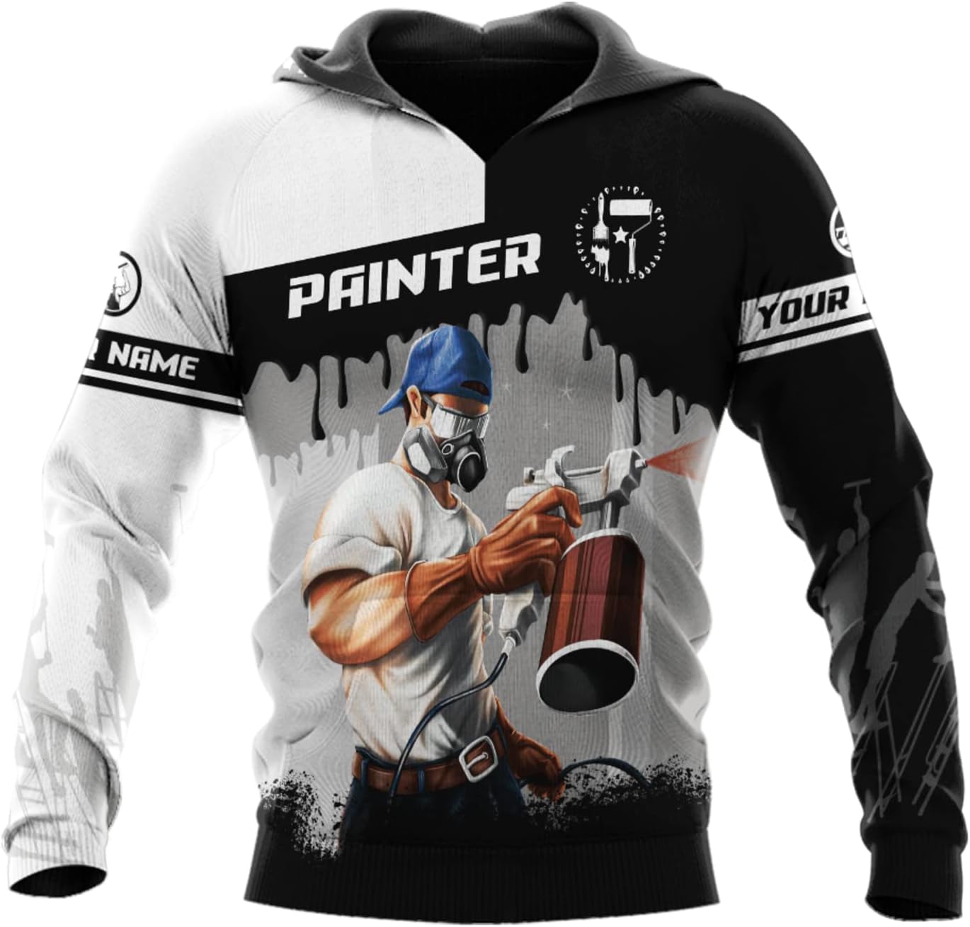 Personalized Name Painter Unisex Shirts 3D All Over Printed Sportwear Hoodie, TShirt, Zip Hoodie, Sweatshirt For Men Women