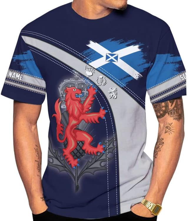 Personalized Scotland Shirt, Scottish Lion Rampart Shirts, Scotland Shirt Retro Graphic, Scots Shirt, Scotland Coat of Arms