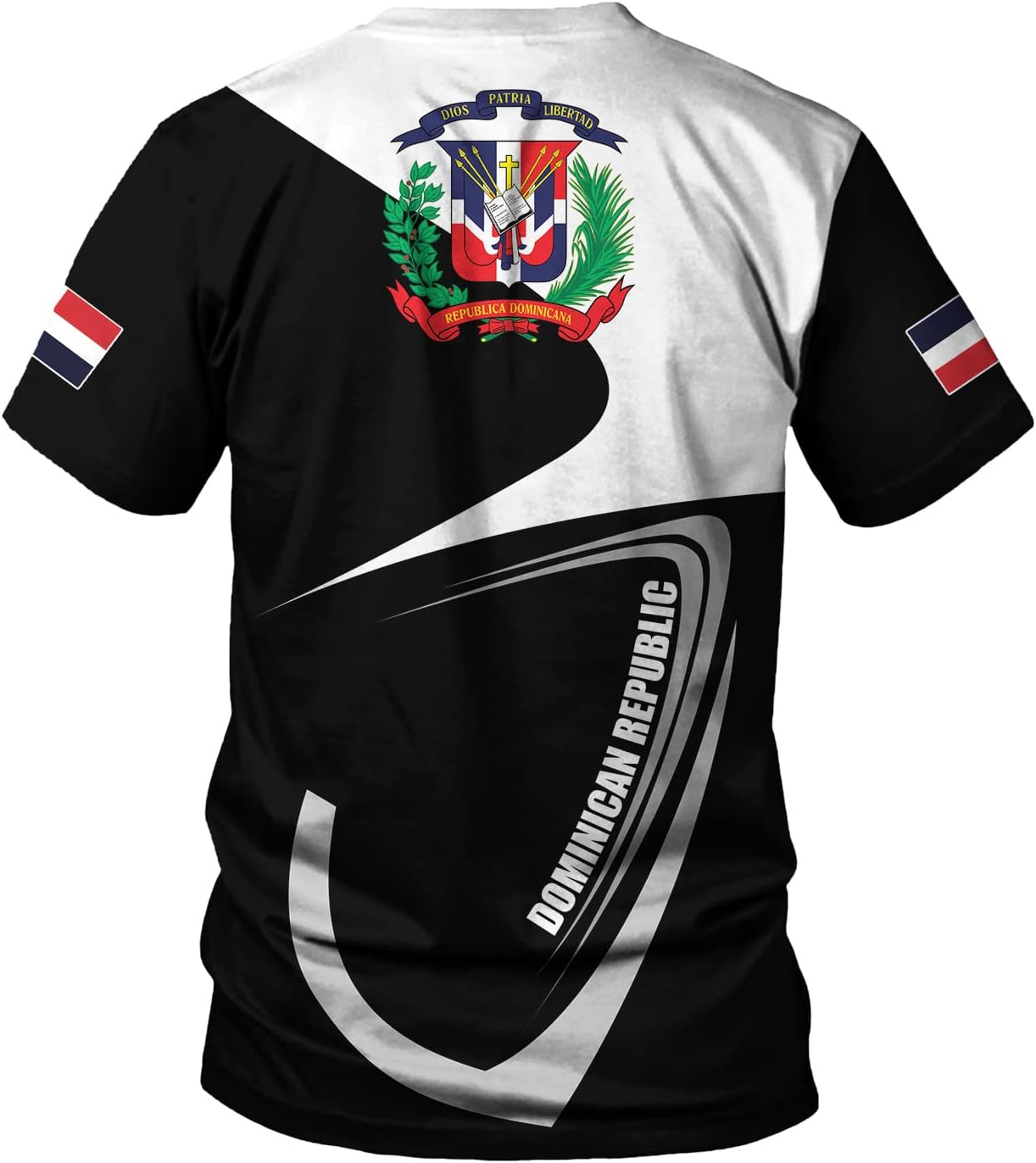 Vybonz Personalized Dominican Republic Shirts 3D, Republica Dominicana Tshirt, Dominican Republic Flag Shirt