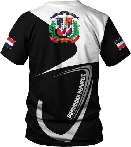 Vybonz Personalized Dominican Republic Shirts 3D, Republica Dominicana Tshirt, Dominican Republic Flag Shirt