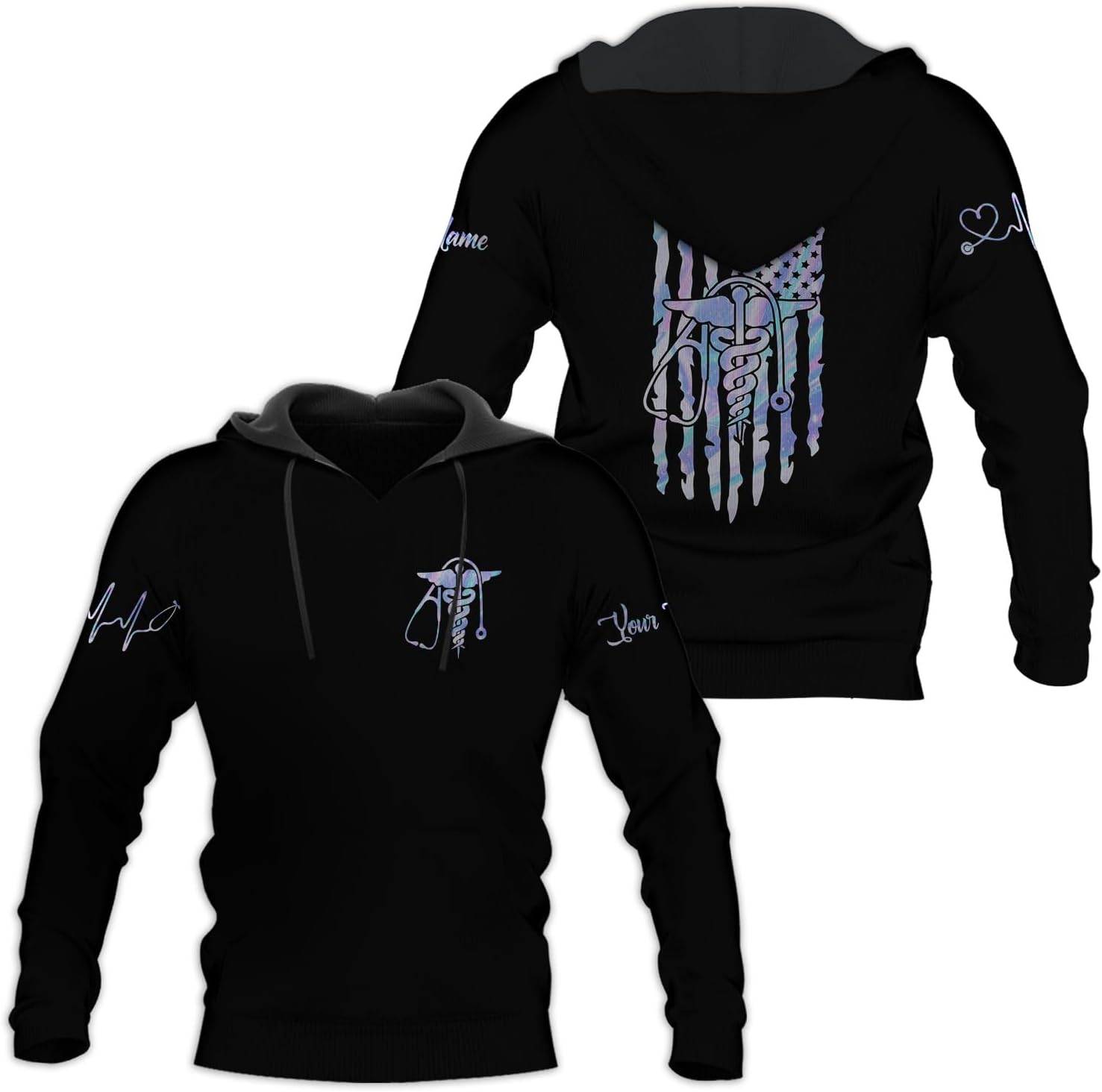 MoonArt Personalized Name Nurse Shirt Nurse Gifts Nurse Graduation Gift Funny Nurse T-Shirt Gift Nursing Emergency Shirts