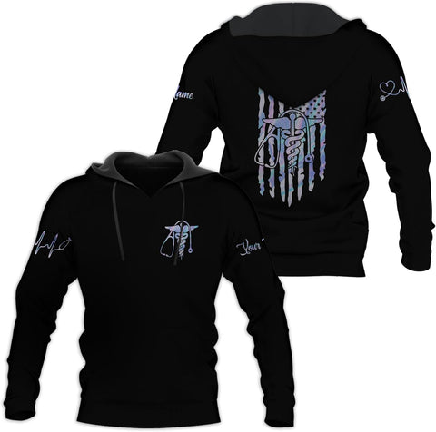 MoonArt Personalized Name Nurse Shirt Nurse Gifts Nurse Graduation Gift Funny Nurse T-Shirt Gift Nursing Emergency Shirts