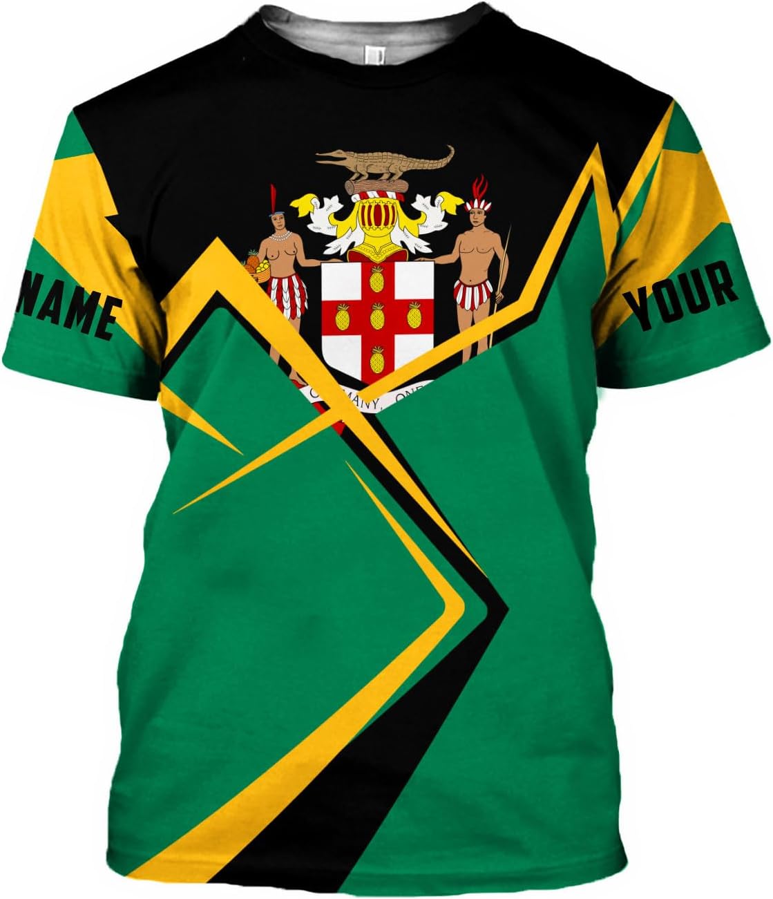 Personalized Jamaica Shirt Custom Jamaica Flag Lion Shirt for Men and Women, Jamaican Pride T-Shirt, Jamaica tshirt Jamaicana