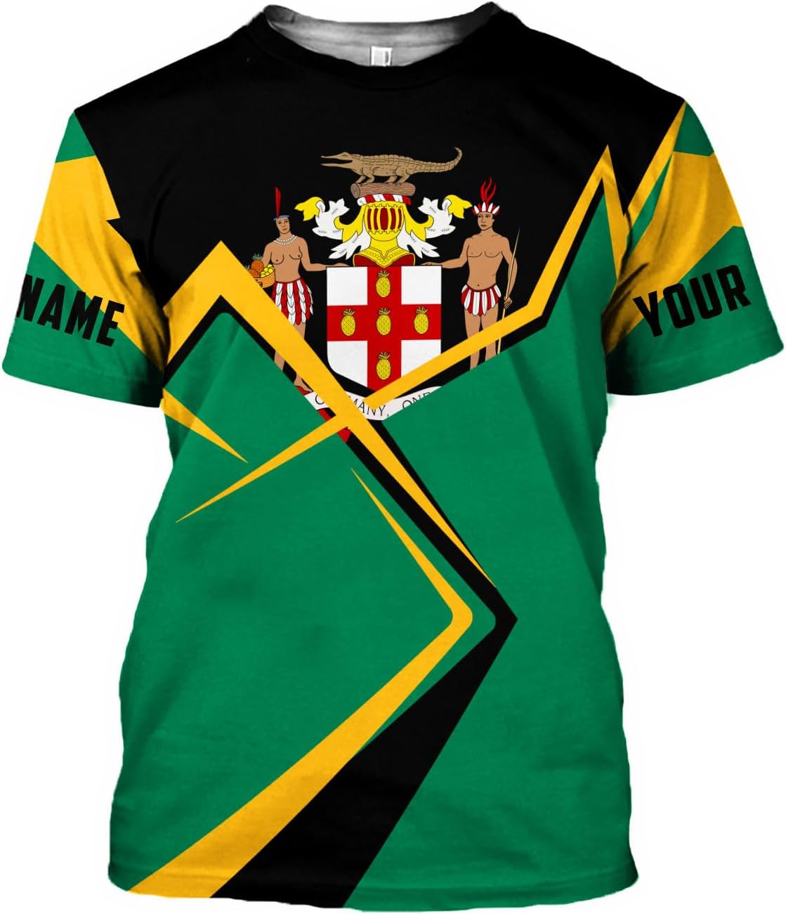 Personalized Jamaica Shirt Custom Jamaica Flag Lion Shirt for Men and Women, Jamaican Pride T-Shirt, Jamaica Tshirt Jamaicana