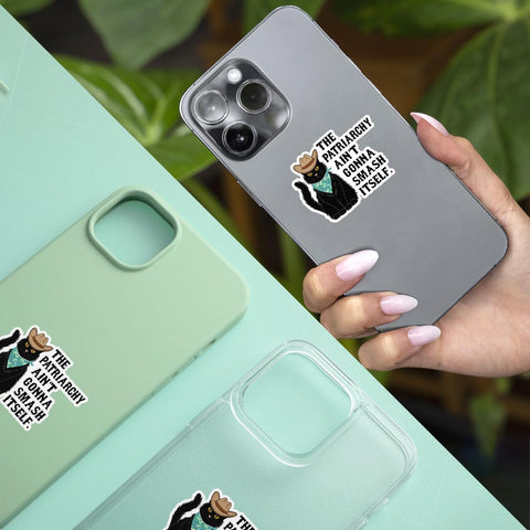 3PCS The Patriarchy Ain’t Gonna Smash Itself 3" Sticker, Funny Feminism Women Rights Stickers The Patriarchy Ain’t Gonna Smash Itself Vinyl Car Decal for Laptop Water Bottle Toolbox Phone Case