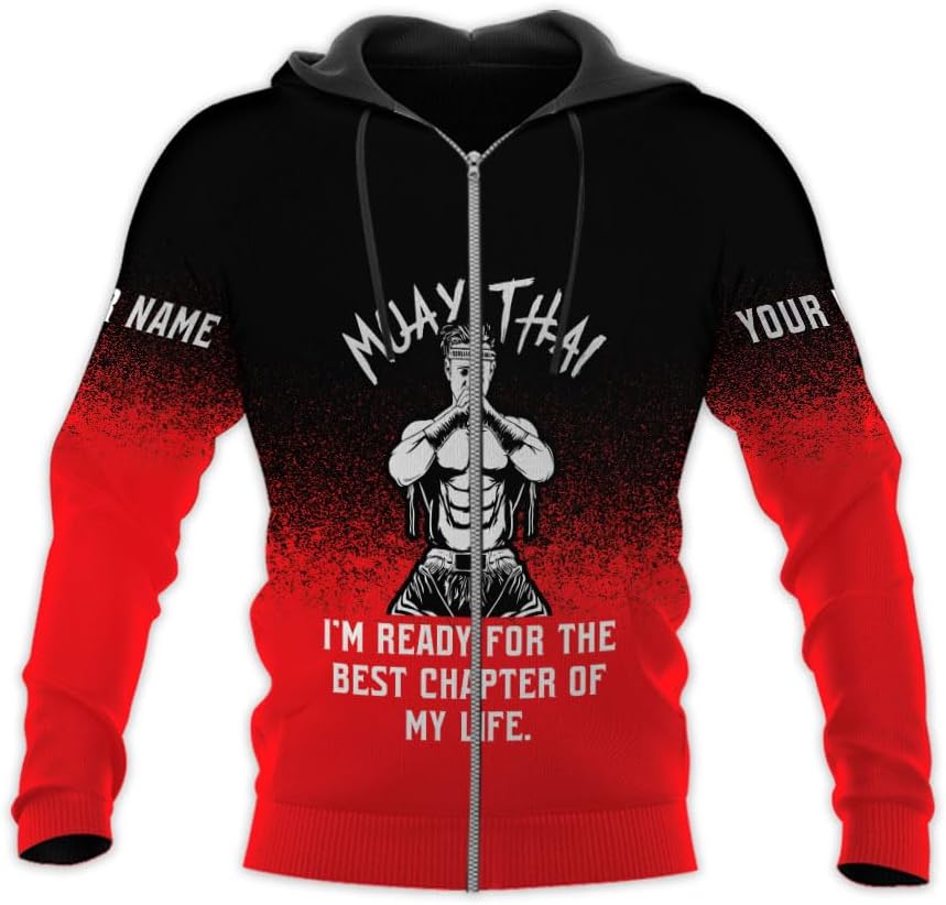 MAPrints Personalized Name Muay Thai Pride Shirt for Men