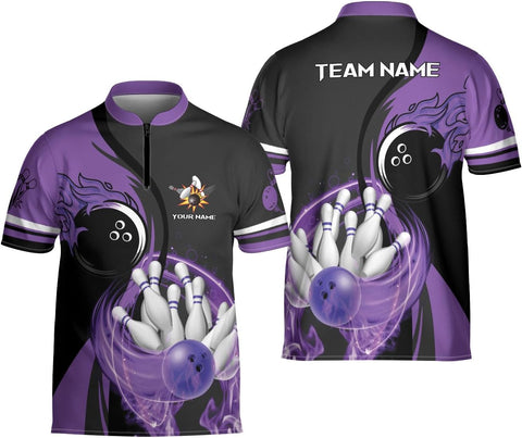 Ligthuy Personalized Bowling Jersey 3D, Bowling Shirts for Team, Bowling Shirt Unisex for Men Women, Bowling Shirts for Men