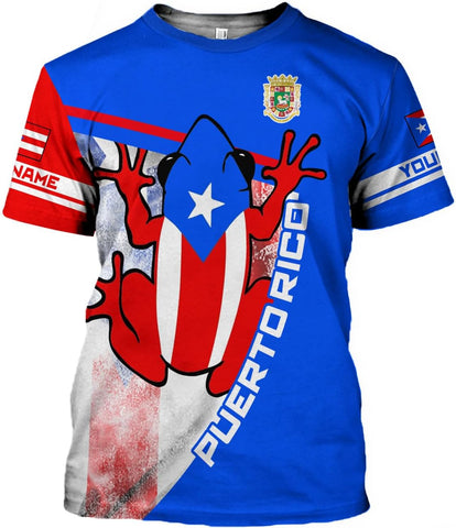 Mostefy Personalized Name Puerto Rico Shirt, Customized Puerto Rico Shirts for Men and Women, Puerto Rico Flag T-Shirt3