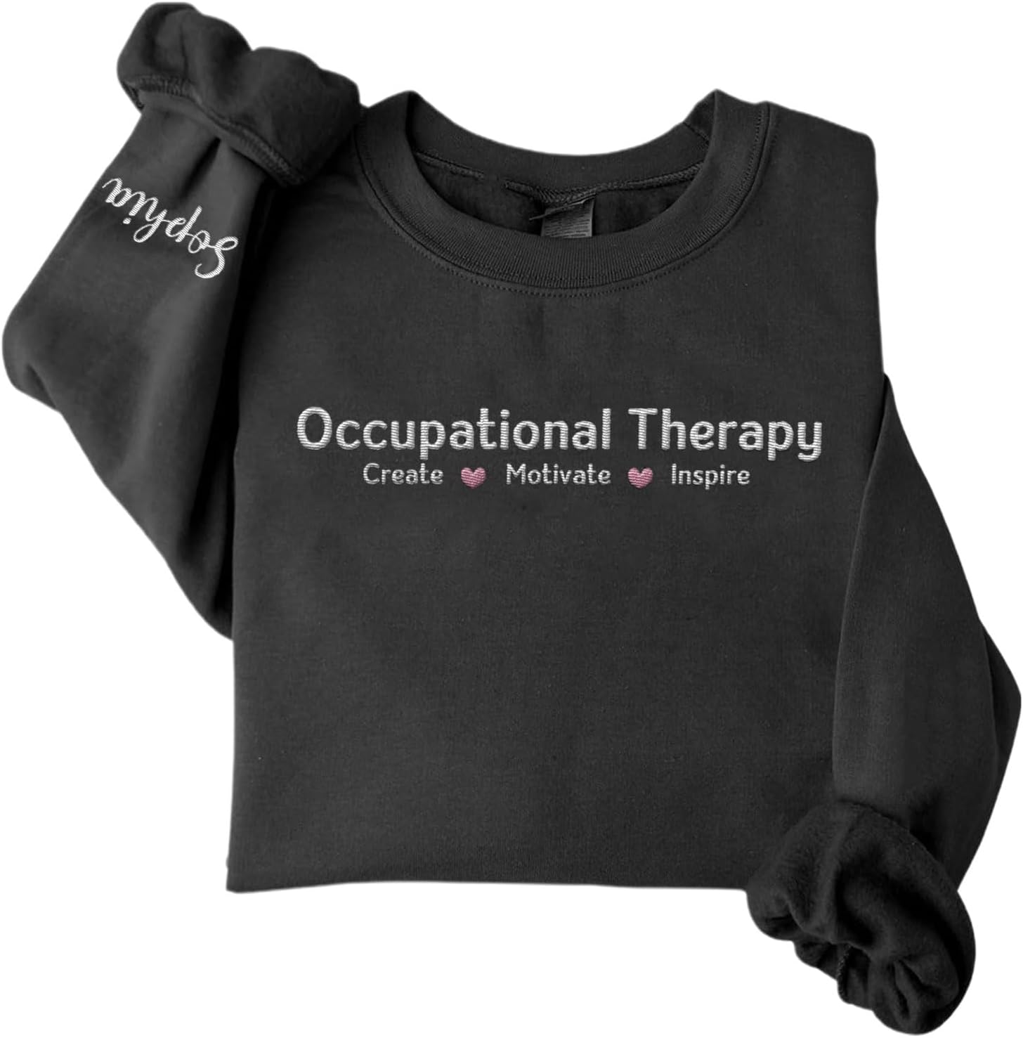 Custom Occupational Therapy Embroidered Sweatshirt for Women Men, OT Therapist T-Shirt, Occupational Therapist Gift Pullover