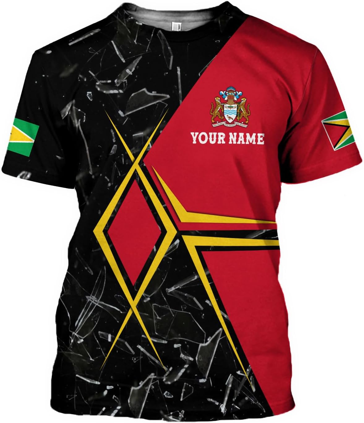 Parvii Personalized Guyana Shirts, Guyana Pride Tshirt, Guyanese Guyana Flag Shirt, Guyana Shirt for Men & Women, Guyana Gift
