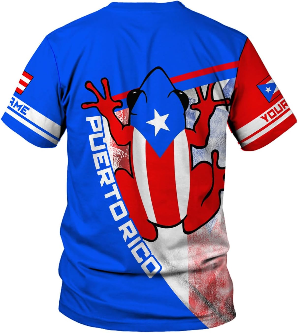 Mostprints Personalized Name Puerto Rico Shirt, Customized Puerto Rico Shirts for Men and Women, Puerto Rico Flag T-Shirt3