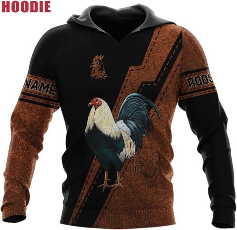 Mostefy Personalized Name Rooster Shirt 3D, Rooster Shirts for Men, Chicken Tshirts Shirts for Women, Funny Chicken Shirts