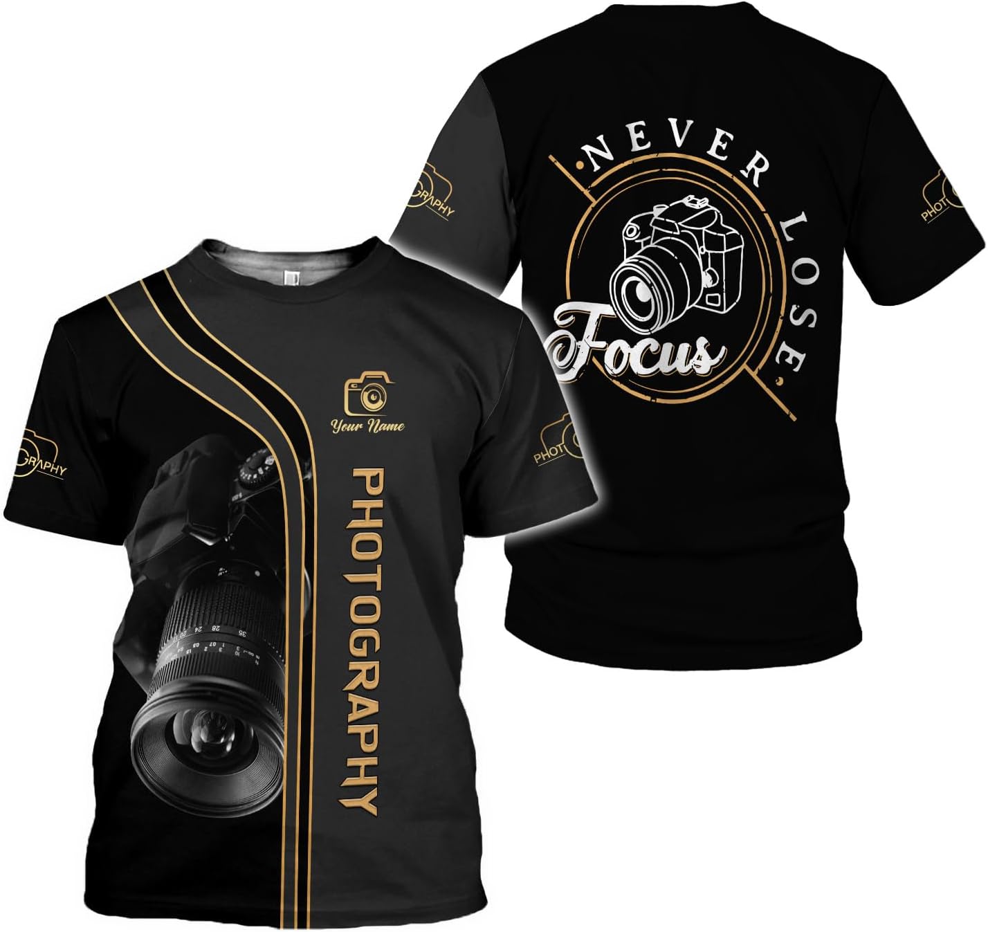 Podagree Personalized Photography Shirt Photographer Shirts Photographic Camera Tshirt Men & Women Photographer Gifts