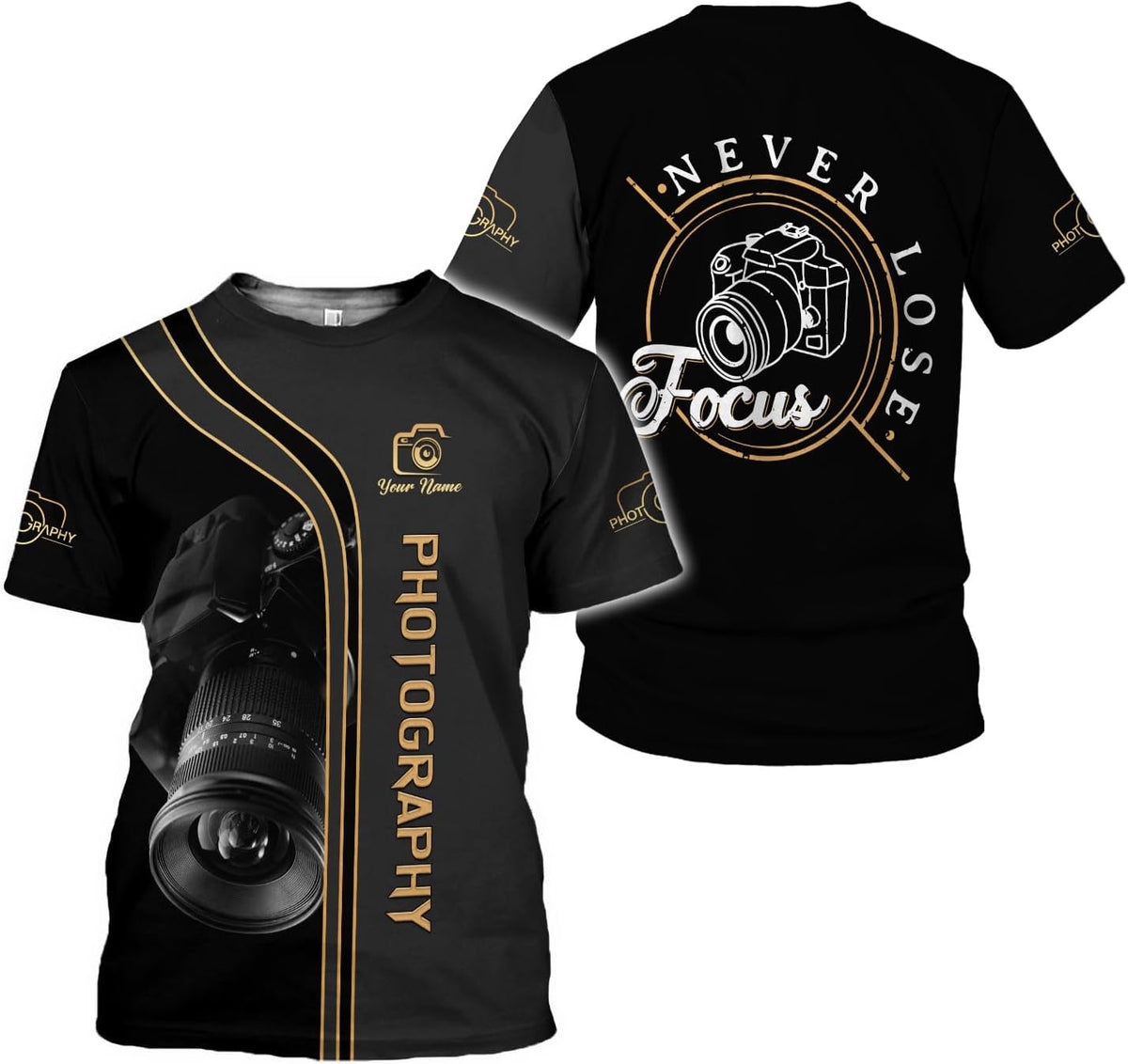 Podagree Personalized Photography Shirt Photographer Shirts Photographic Camera Tshirt Men & Women Photographer Gifts