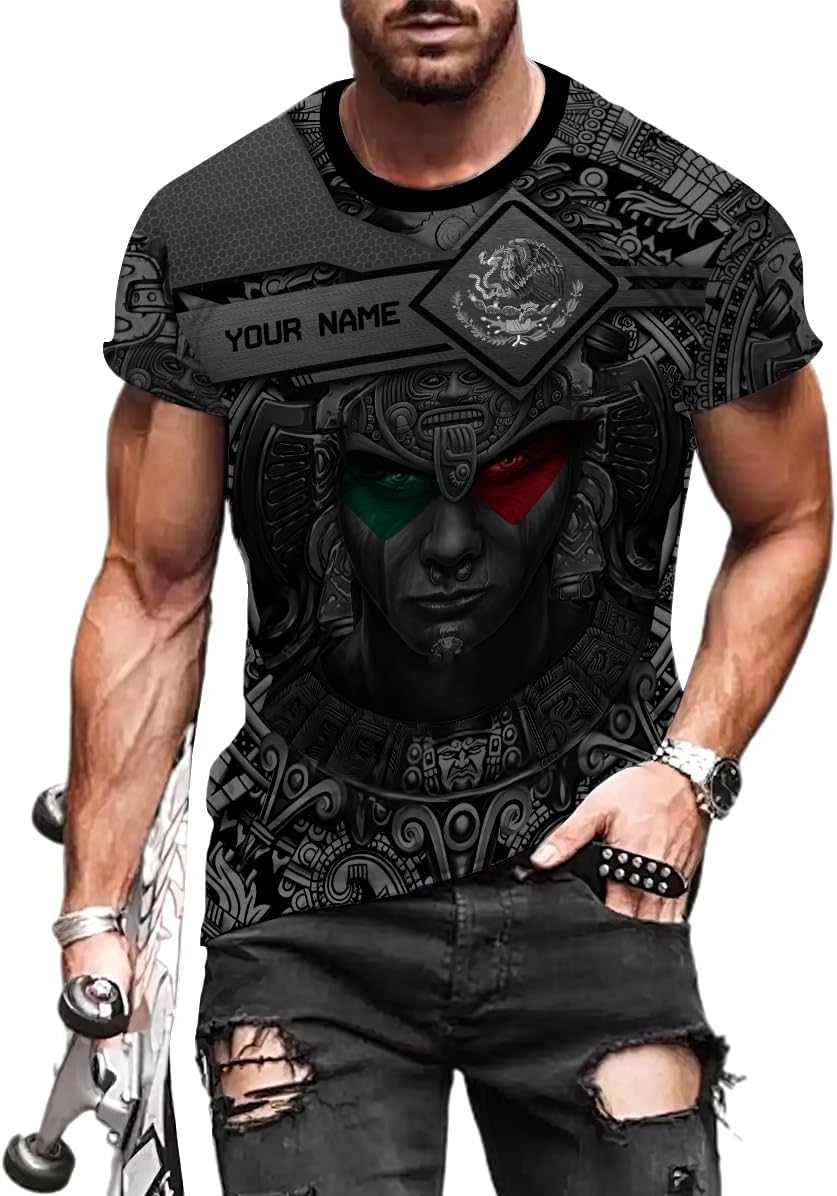 Mostefy Personalized Name Mexican Shirts for Men 3D, Customized Mexico Shirts for Men, Mexico Shirts for Women Mexico Shirt
