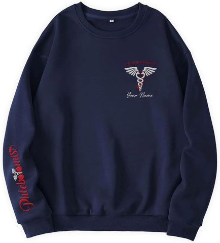 Custom Phlebotomist Sweatshirt Medical Sweater Phlebotomy Tech Shirt Syringe Needle Blood Gift New Technician Veins