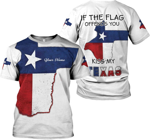 Mostprints Personalized Texas Flag Shirt and Map Dont Mess with Texas Customize Name Texas Shirts for Men Women Adult Size