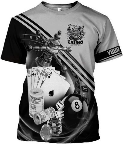 Royal Fight Personalized Poker Shirt 3D Funny Poker Shirt for Men Casino Poker Shirt Gifts Men Women Funny Poker Gift