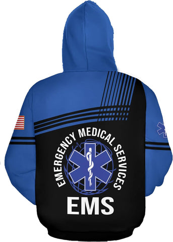 Vybonz Customize Name EMS EMT Hoodie For Men And Women 3D All Over Printed Sportwear T Shirt, Zip Up Hoodie, Sweatshirt