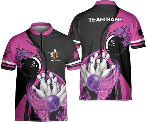 Ligthuy Personalized Bowling Jersey 3D, Bowling Shirts for Team, Bowling Shirt Unisex for Men Women, Bowling Shirts for Men