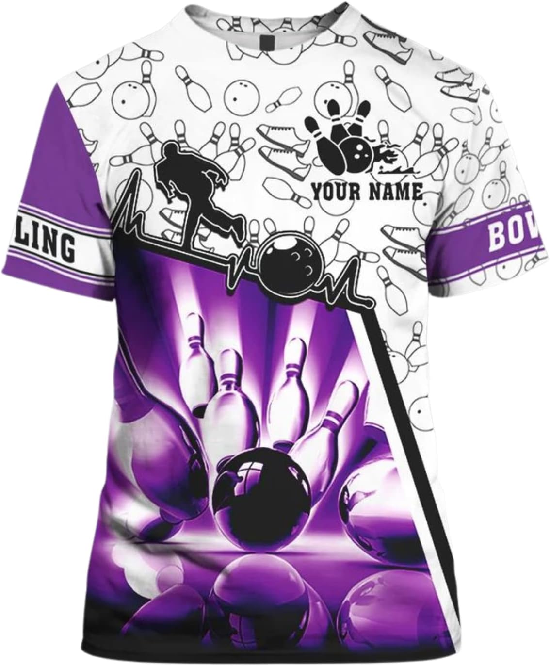 Personalized Bowling Shirts for Men and Women 3D, Bowling Shirts with Name, Custom Bowling Shirts Gift for Bowling Lover2