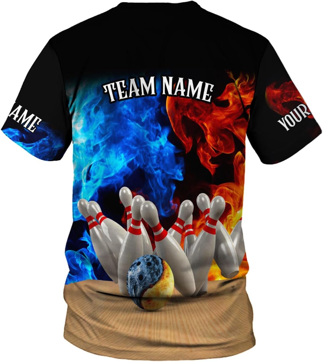 MoonArt Personalized Name Bowling Shirts for Men and Women 3D, Bowling Shirts for Team Bowling, Bowling Shirts Gift
