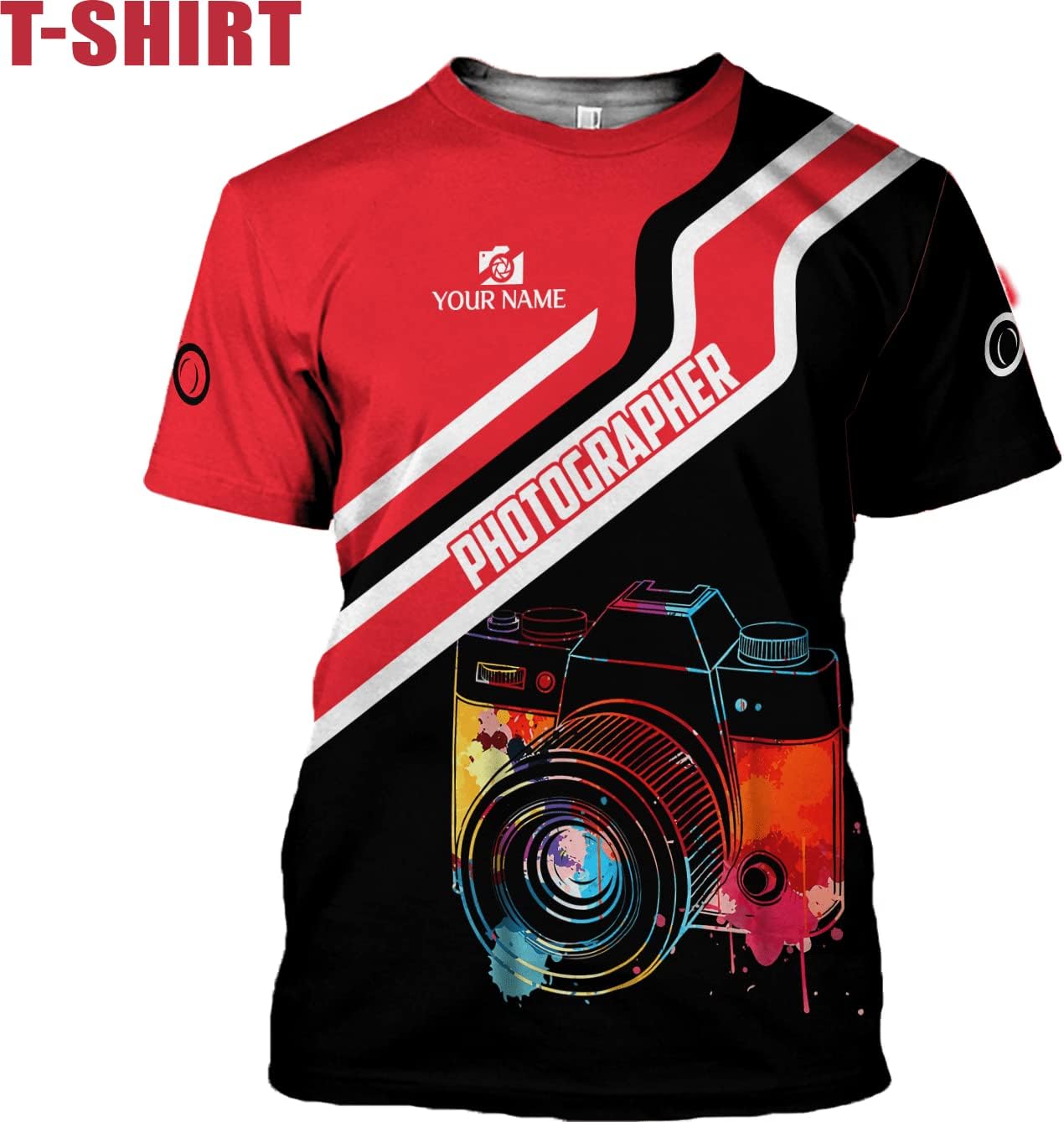 HomeDesign Personalized Photography Shirt Photographer Shirts Photographic Camera Tshirt Men & Women Photographer Gifts
