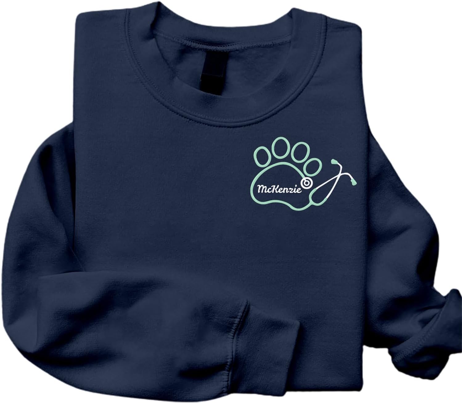 Personalized Veterinarian Embroidered Sweatshirt, Custom Vet Tech Shirt, Veterinary Technician Week Gifts, Veterinary Gifts