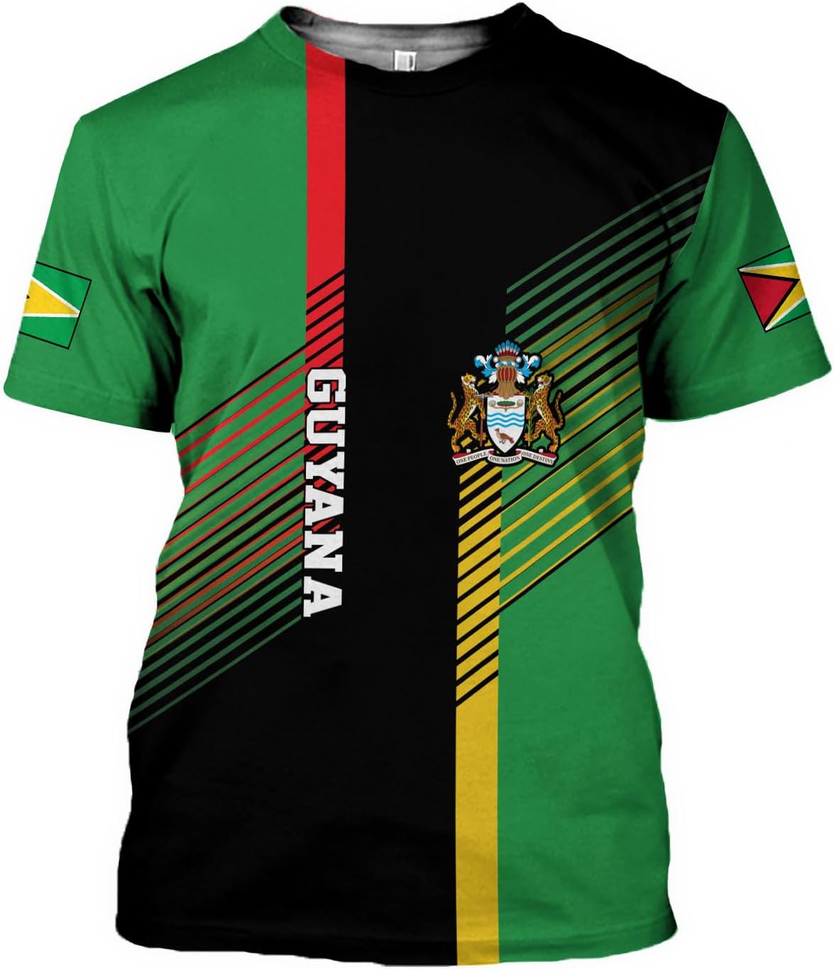 Parvii Personalized Guyana Shirts, Guyana Pride Tshirt, Guyanese Guyana Flag Shirt, Guyana Shirt for Men & Women, Guyana Gift