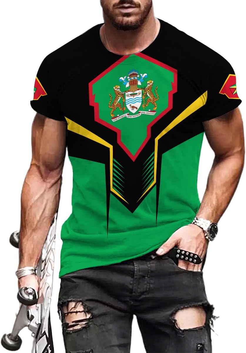 Parvii Personalized Guyana Shirts, Guyana Pride Tshirt, Guyanese Guyana Flag Shirt, Guyana Shirt for Men & Women, Guyana Gift