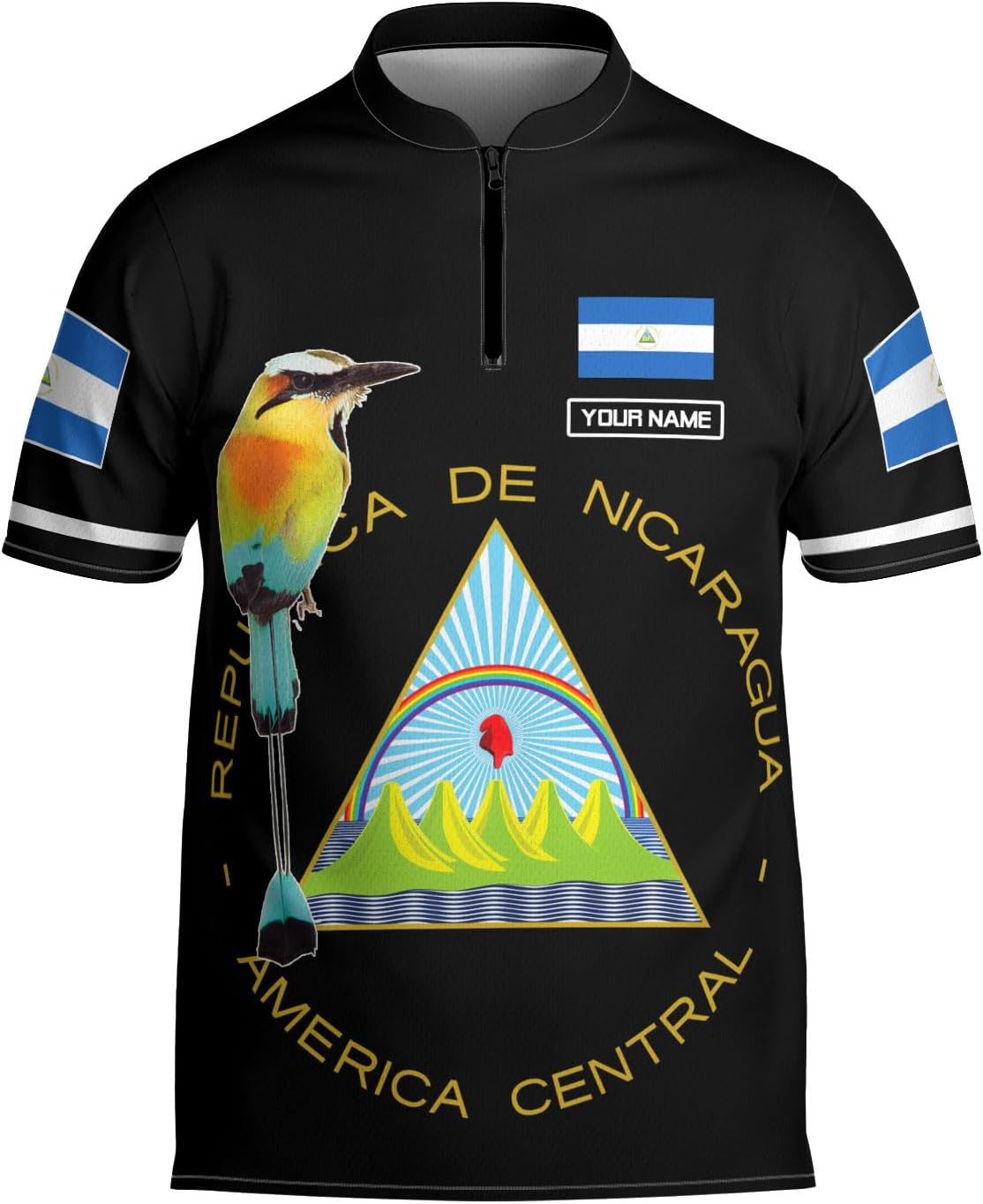 Mostprints Customized Nicaragua Jersey Shirt for Men Women Personalized Nicaraguan Jerseys with Name Nicaragua Shirts Unisex