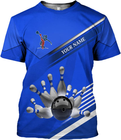 LightHuy Personalized Bowling Shirts for Men and Women 3D, Bowling Shirts with Name, Custom Bowling Shirts Gift for Bowling Lover2