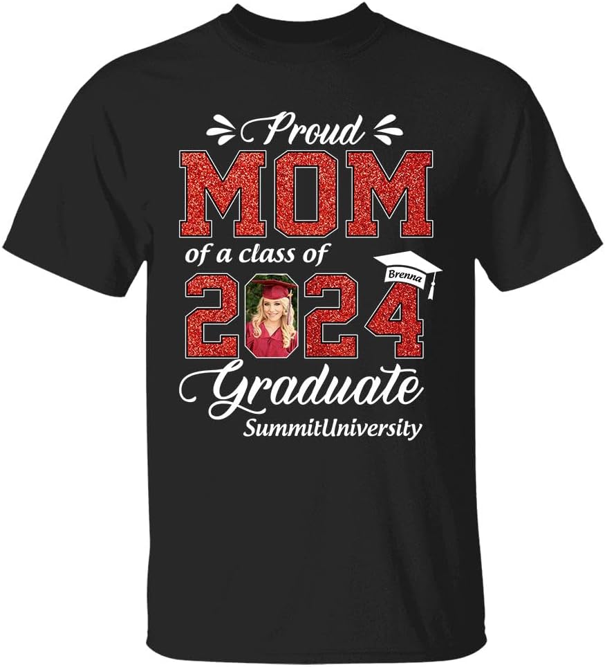 Personalized Graduation 2024 Shirt Proud Family of A Class of 2024 Graduate Class of 2024 Senior Class of 2024 Class of 2024