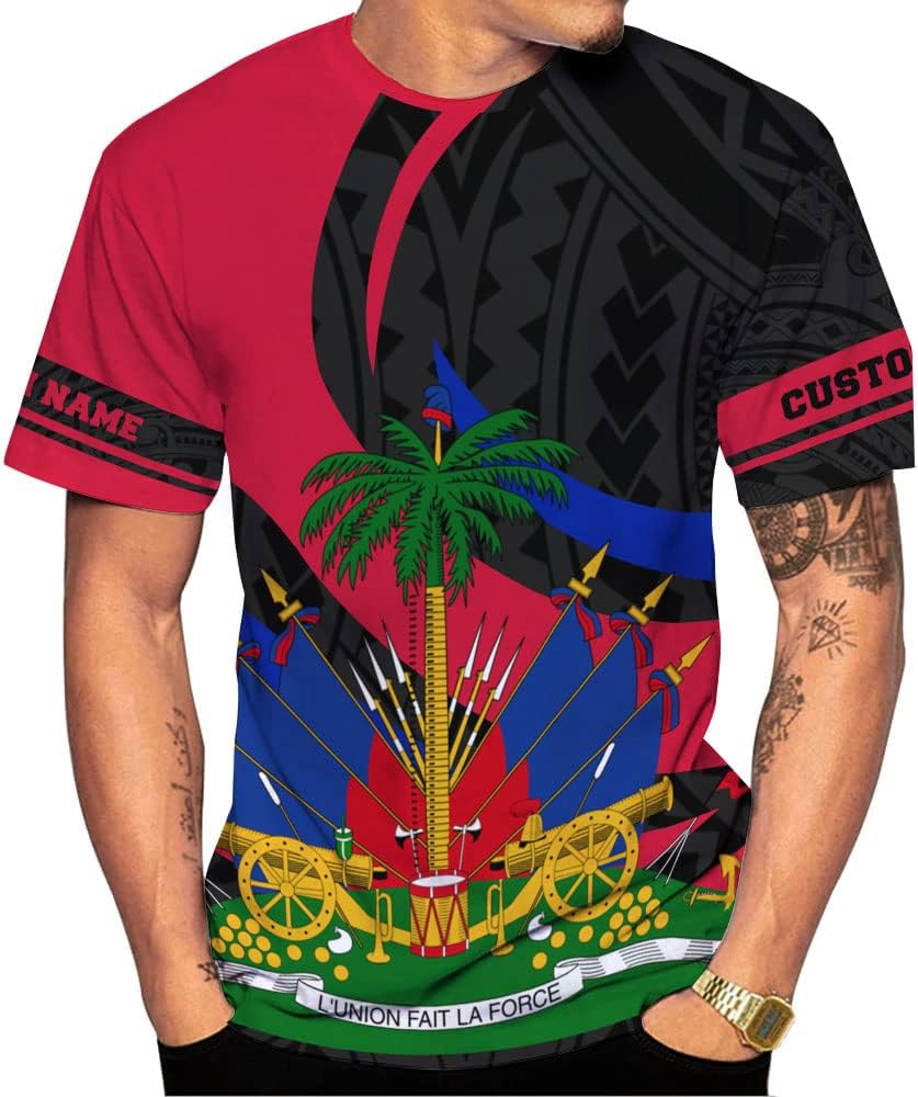 Personalized Haiti Shirt, Haitians Flag Pride Shirt, Haiti Shirts for Men & Women, Haitian Pride Tshirt, Haitian Flag Shirt