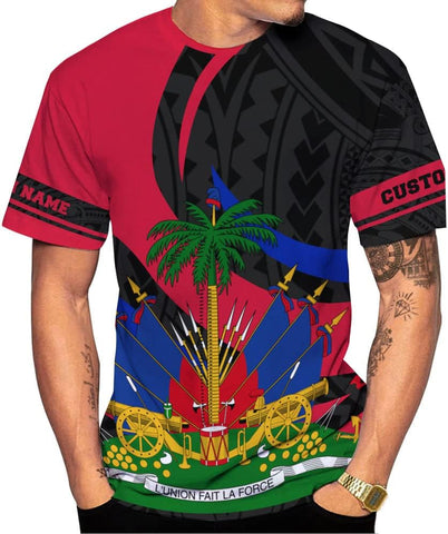 Personalized Haiti Shirt, Haitians Flag Pride Shirt, Haiti Shirts for Men & Women, Haitian Pride Tshirt, Haitian Flag Shirt