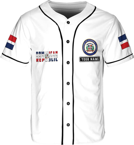 Custom Dominican Jersey for Men Dominican Baseball Jersey Dominican Baseball Jersey Dominicana Shirt Dominican Flag Jersey