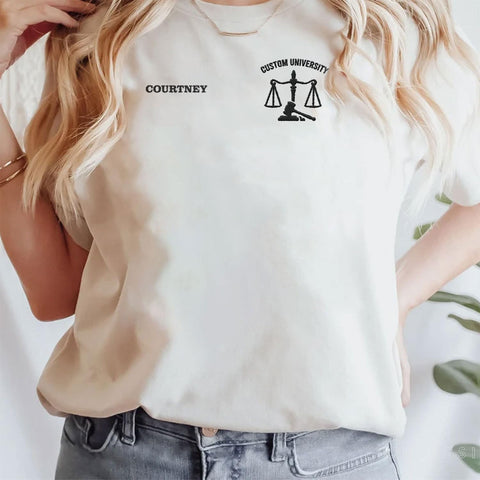 Suseaz Embroidered Lawyer Sweatshirt, Lawyers Tshirt, Law Student Shirt, Law School Graduate Gift For Attorney Sweatshirt Tee