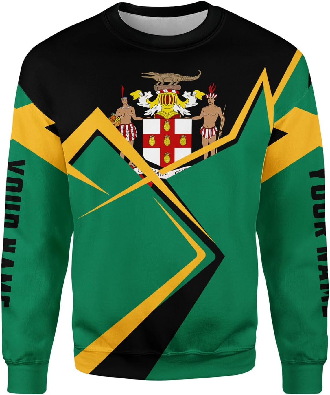 mostprints Personalized Jamaica Hoodie Camisa Jamaica Hoodies Jamaica Sweaters Shirts Men & Women Jamaican Pride Shirt Gifts