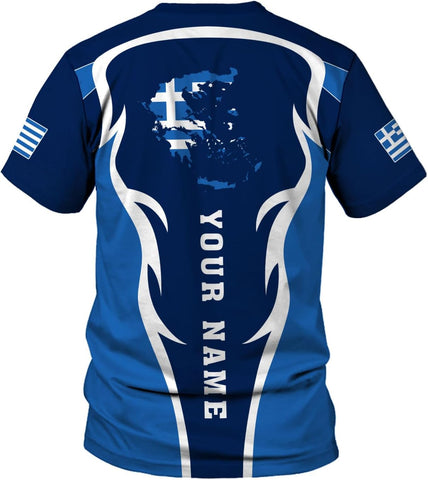 MoonArt Personalized Greece Shirts Greek Coat of Arms Flag Grecian 3D Shirts Greece Tshirt Grecian Pride Gift
