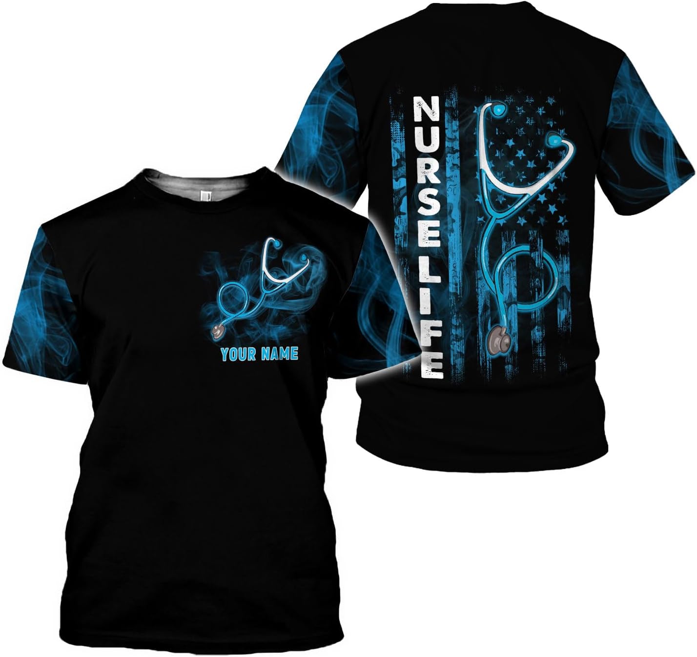 MoonArt Personalized Name Nurse Shirt Nurse Gifts Nurse Graduation Gift Funny Nurse T-Shirt Gift, Nursing Emergency Shirts