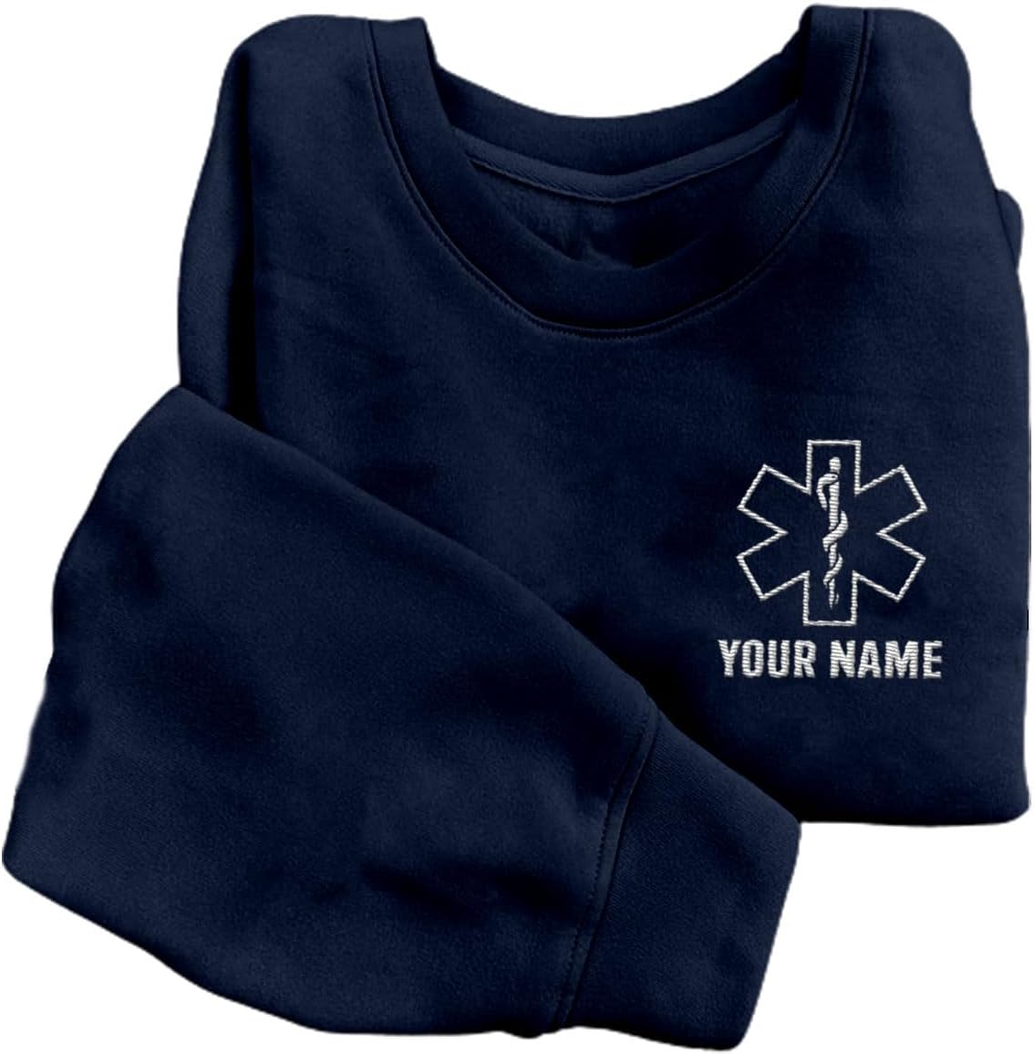 Leeprints Personalized EMT Embroidered Sweatshirt EMS Sweatshirt EMS Hoodie Paramedic Uniform Emergency Medical Technician