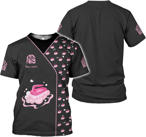 MAPrints Personalized Name Housekeeping Shirt 3D All Over Print, Cleaning Service Tshirt, Gifts for Housekeeper Men and Women