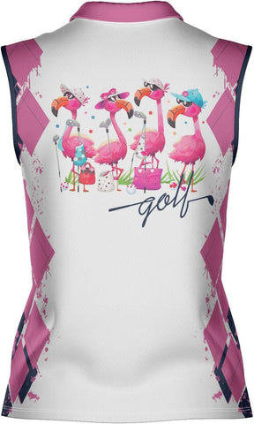 Podagree Personalized Golf Shirts for Women Sleeveless with Collar, Funny Golf Shirts for Women Ladies Sleeveless Golf Shirt