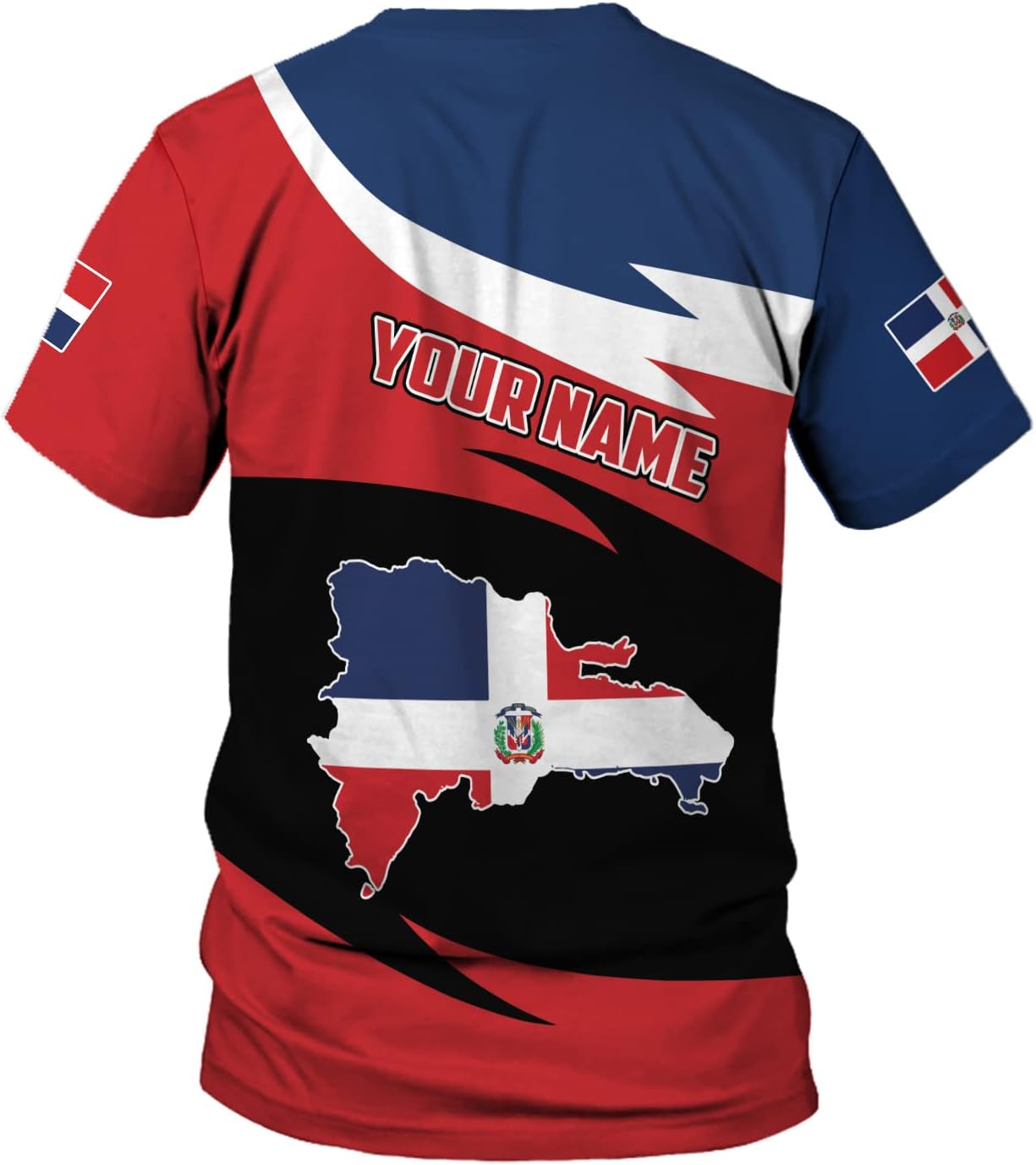 Vybonz Personalized Dominican Republic Shirts 3D, Republica Dominicana Tshirt, Dominican Republic Flag Shirt