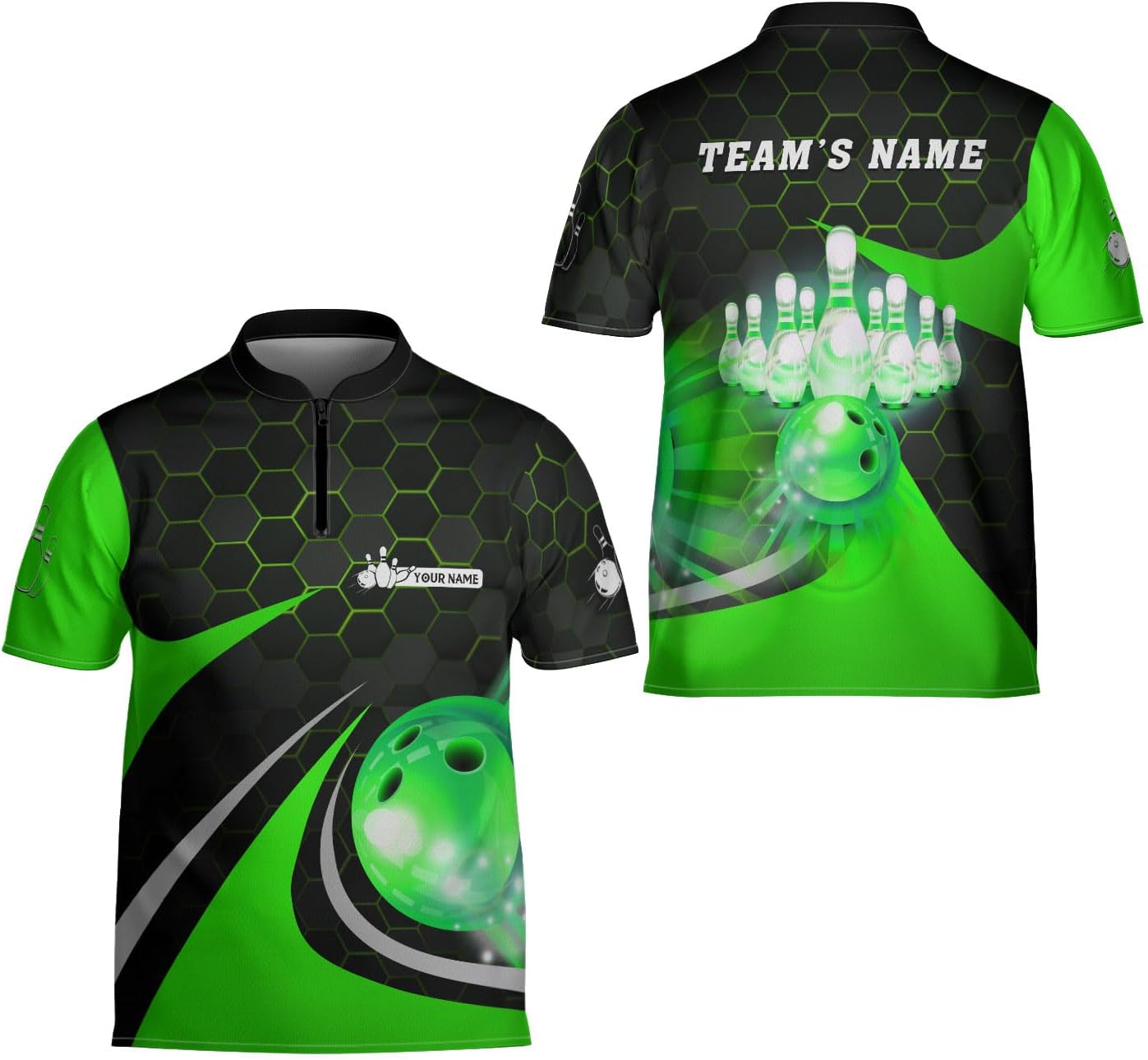 Ligthuy Personalized Name Bowling Jersey 3D, Custom Bowling Shirts for Team, Bowling Shirt Unisex for Men & Women4